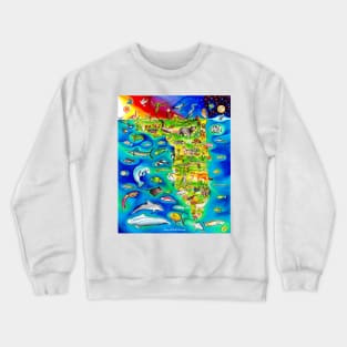 Florida Animals Crewneck Sweatshirt